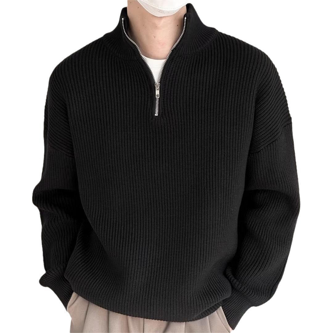 ITALIAN OLD MONEY Half-Zip Sweater