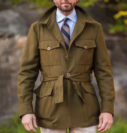 OLD MONEY Short Trench Coat